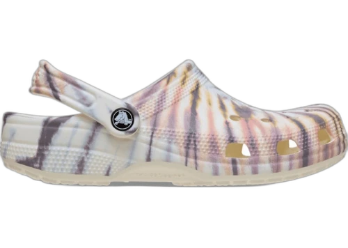Crocs Classic Tie Dye Clog Chalk Multi