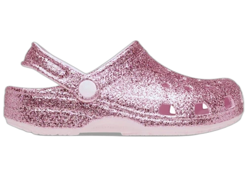 Crocs Classic Chunky Glitter Clog Pink Milk (Kids)