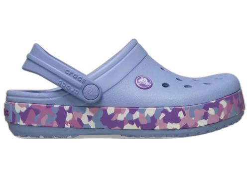 Crocs Crocband Glow Confetti Band Clog Blue Haze Multi (Kids)