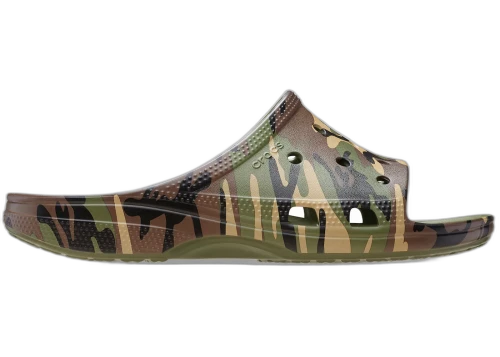 Crocs Saturday Slide Camouflage Army Green