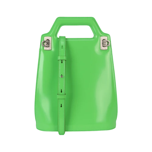 Ferragamo Micro Wanda Patent Leather Shoulder Bag 'Green'