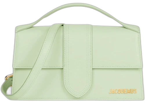 Jacquemus Le Grand Bambino Crossbody Flap Bag Light Green