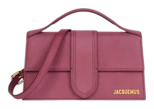 Jacquemus Le Grand Bambino Crossbody Flap Bag Burgundy