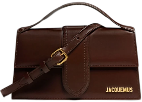 Jacquemus Le Grand Bambino Crossbody Flap Bag Dark Brown