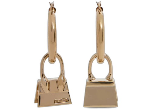 Jacquemus Les Creoles Chiquito Hoop Earrings Light Gold