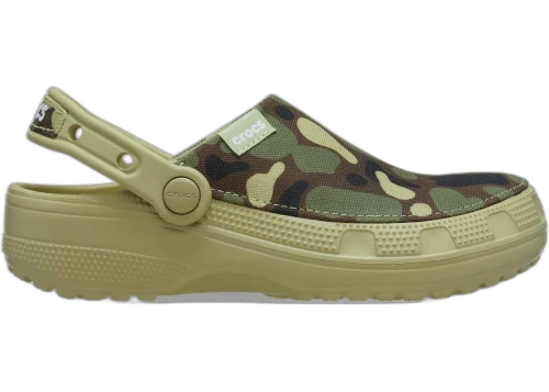 Crocs Classic Crafted Clog Camouflage Tac Green
