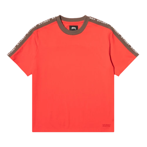 Stussy Rib Logo Tee 'Red'