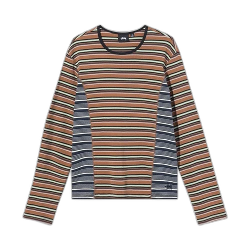 Stussy Mixed Stripe Long-Sleeve 'Orange'
