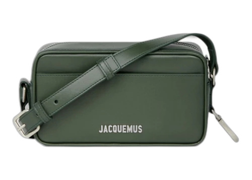 Jacquemus Le Baneto Strap Pochette Bag Dark Green