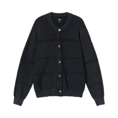 Stussy Lune Inside Out Cardigan 'Charcoal'