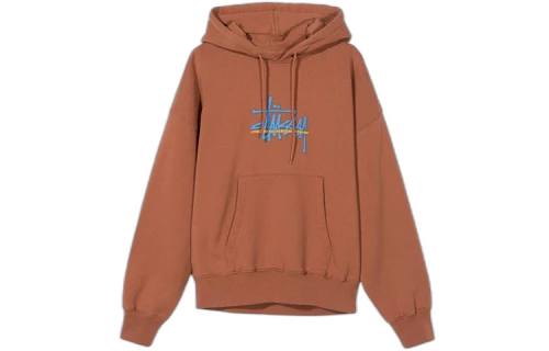 Stussy Ray Hood Alphabet Printing Brick Red