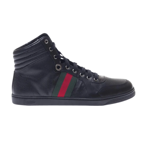 Gucci Leather Web High 'Black'
