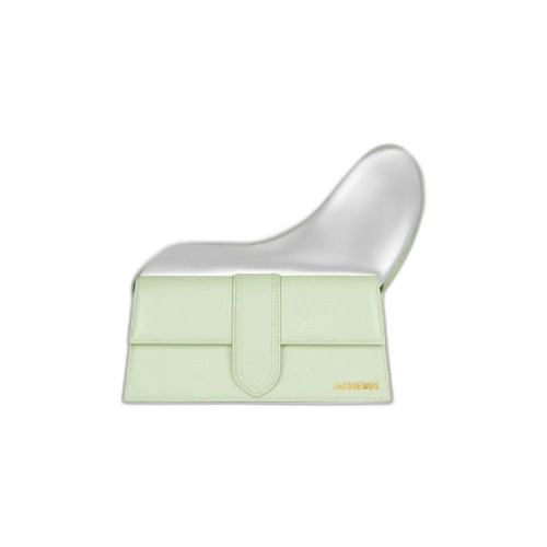 Jacquemus Le Bambino Long Flap Shoulder Bag Light Green