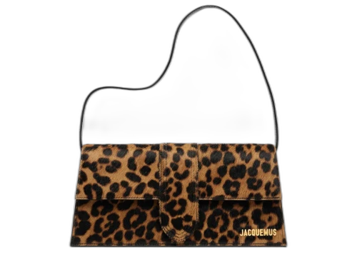 Jacquemus Le Bambino Long Flap Bag Leopard Print