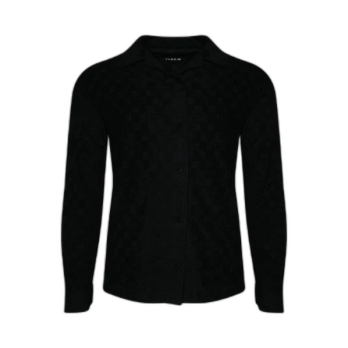 MISBHV Towelling Monogram Long-Sleeve Shirt 'Black'