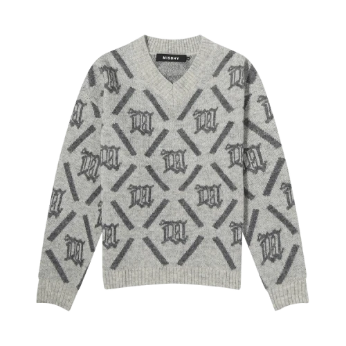 MISBHV Argyle Knit Sweater 'Grey'