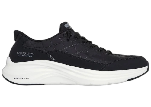 Skechers Slip-ins Contour Foam Cozy Fit Black White