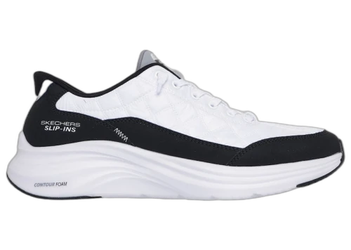 Skechers Slip-ins Contour Foam Cozy Fit White Black