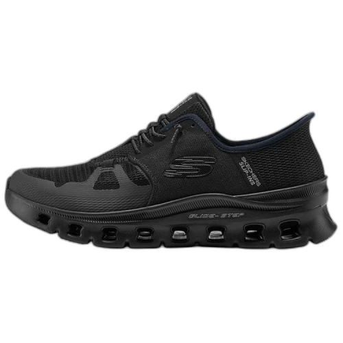 Skechers Glide Step Breathable Lightweight Support Casual Running Shoes Men's Black