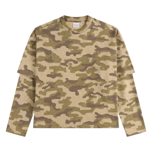 Daily Paper Layered Camo T-Shirt 'Croc Camo'