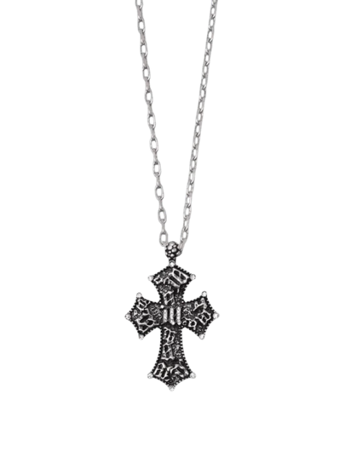 MISBHV Preacher Vintage Chain Necklace 'Pewter'
