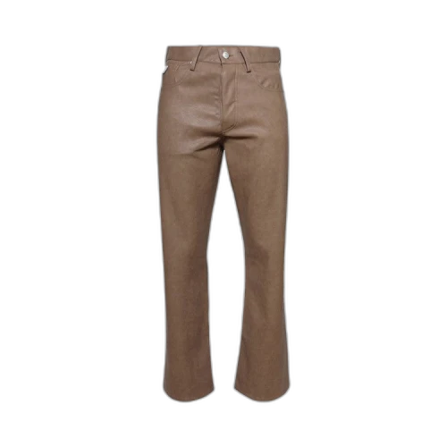 MISBHV Faux Leather Trousers 'Brown'