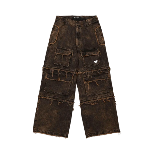 MISBHV Ibiza Oversize Cargo Trousers 'Acid Black'