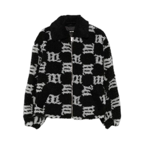 MISBHV Monogram Faux Shearling Jacket 'Black'
