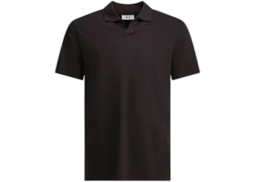 NN.07 Paul Buttonless Polo Shirt Brown