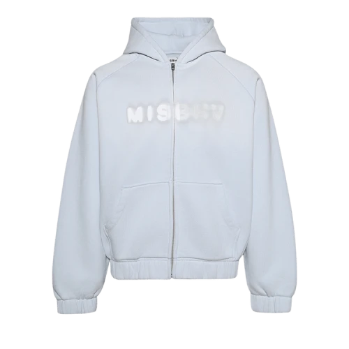 MISBHV Community Ocean Washed Zipped Hoodie 'Blue'