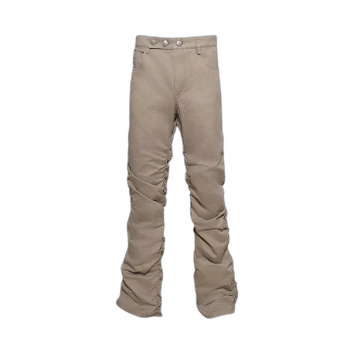 MISBHV Ruched Trousers 'Beige'