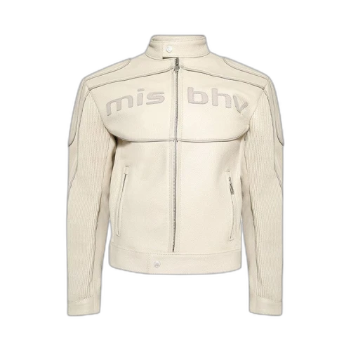MISBHV Motorcycle Leather Jacket 'Beige'
