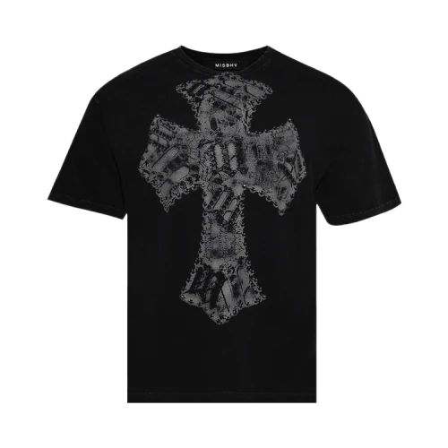 MISBHV Goth T-Shirt 'Washed Black'