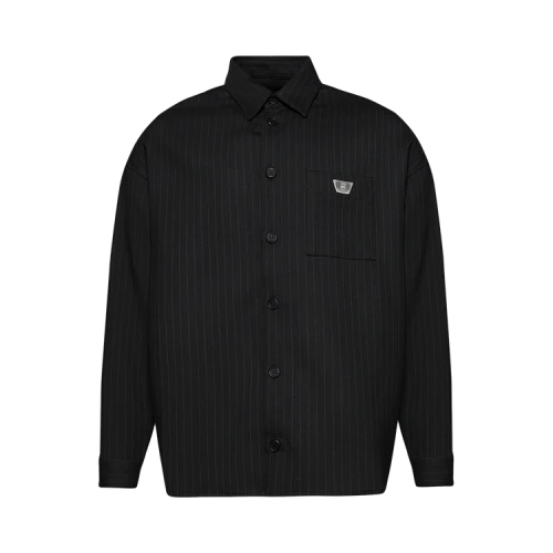 MISBHV Pinstripe Overshirt 'Black'