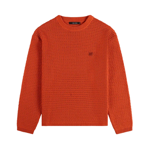 Daily Paper Crochet Sweater 'Red Clay'