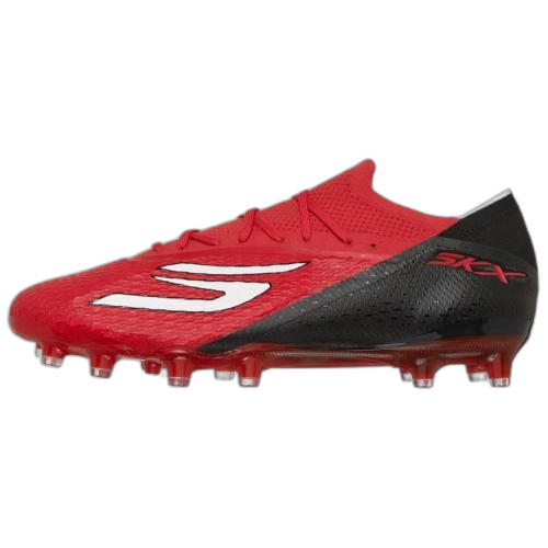 Skechers SKX_2 AG Artificial Ground Artificial Turf Slip Resistant Rebound Soccer Shoes Unisex Black Red