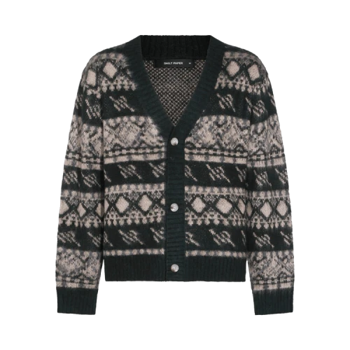 Daily Paper Pattern Check Cardigan 'Multicolor'