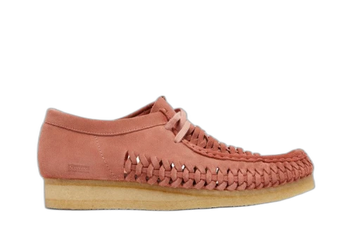Clarks Supreme x Woven Wallabee 'Pink'