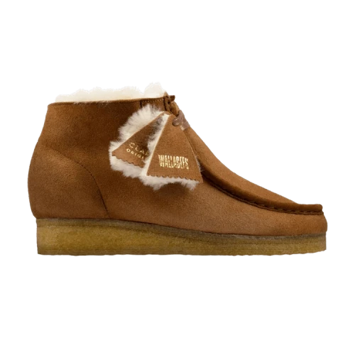 Clarks Wallabee Boot 'Tan Warmlined Leather' (Women's)
