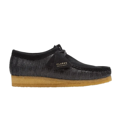 Clarks Wallabee 'Black Raffia'