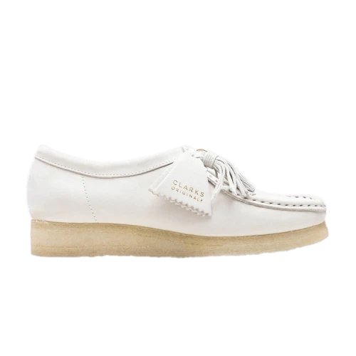 Clarks Wallabee 'White Nubuck' (Women's)