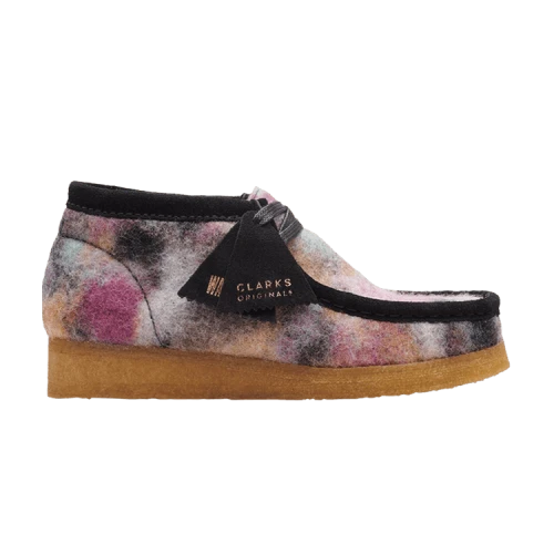 Clarks Wallabee Boot 'Black Wool Combination'