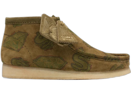 Clarks Originals Wallabee Boot Billionaire Boys Club Diamonds & Dollars Dark Green