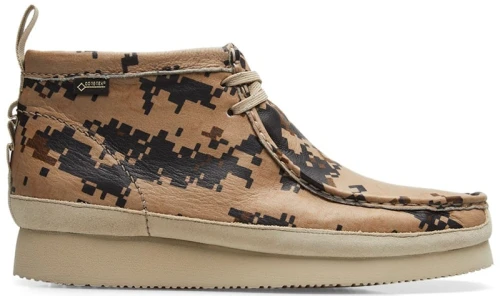 Clarks Wallabee GTX END. Digi Camo Earth Pixel