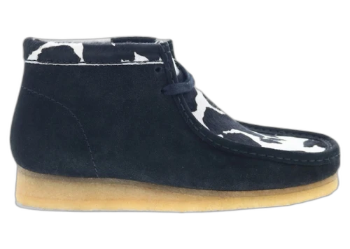 Clarks Originals Wallabee Boot Black Cow Print