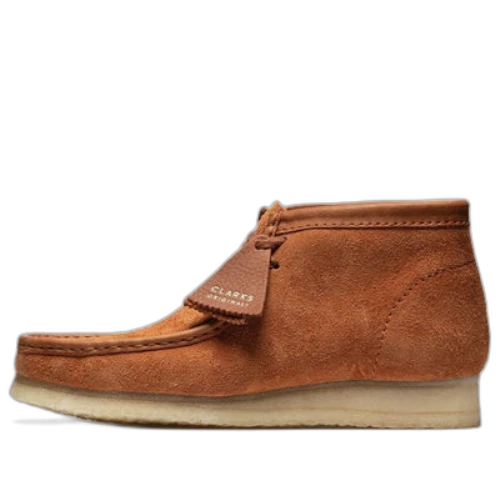 Clarks Wallabee Boots 'Tan Hairy Suede'