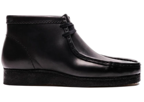 Clarks Wallabee Black Leather