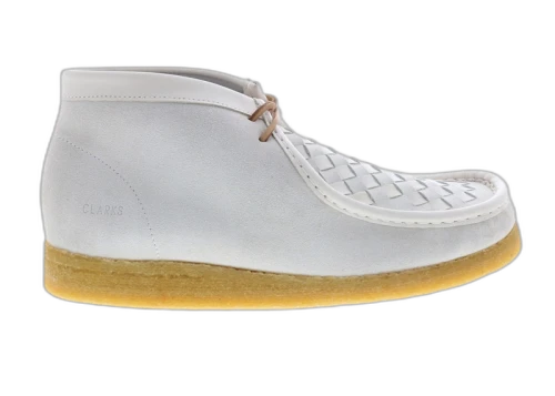 Clarks Originals Wallabee Boot White Woven
