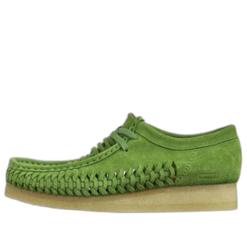 Clarks x Supreme Woven Wallabee 'Green'