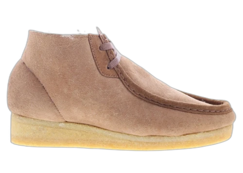 Clarks Originals Wallabee Boot Tan Lined Leather (Women's)